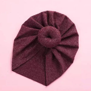 Turbante Para Niñas Burdeo