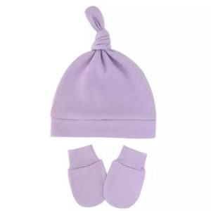 Set De Gorrito y Mitones Lila