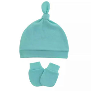 Set De Gorrito y Mitones Turquesa