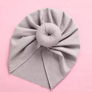 Turbante Para Niñas Gris