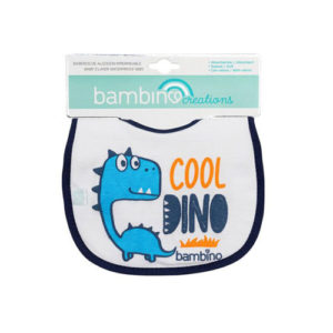 Babero De Algodón Impermeable Dino Niño