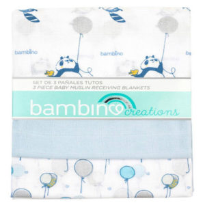 Pañales Tuto De Muselina Bambino Azul