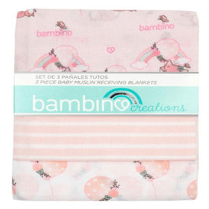 Pañales Tuto De Muselina Bambino Rosa