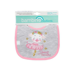 Babero De Algodón Impermeable Cerdita Niña