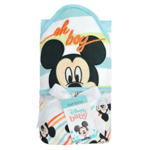 Toalla Con Capucha Bambino Mickey Carita
