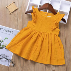 Vestido Casual Mostaza