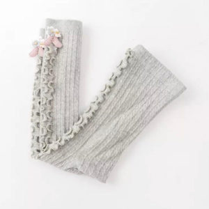 Pantys Sin Pie Con Aplique Gris