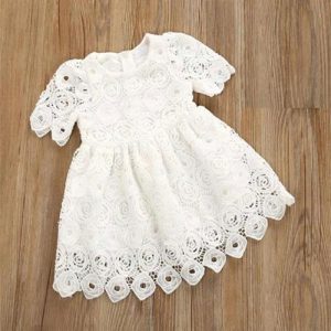 Vestido De Encaje Blanco